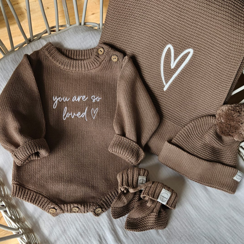 Taupe cotton blanket best sale