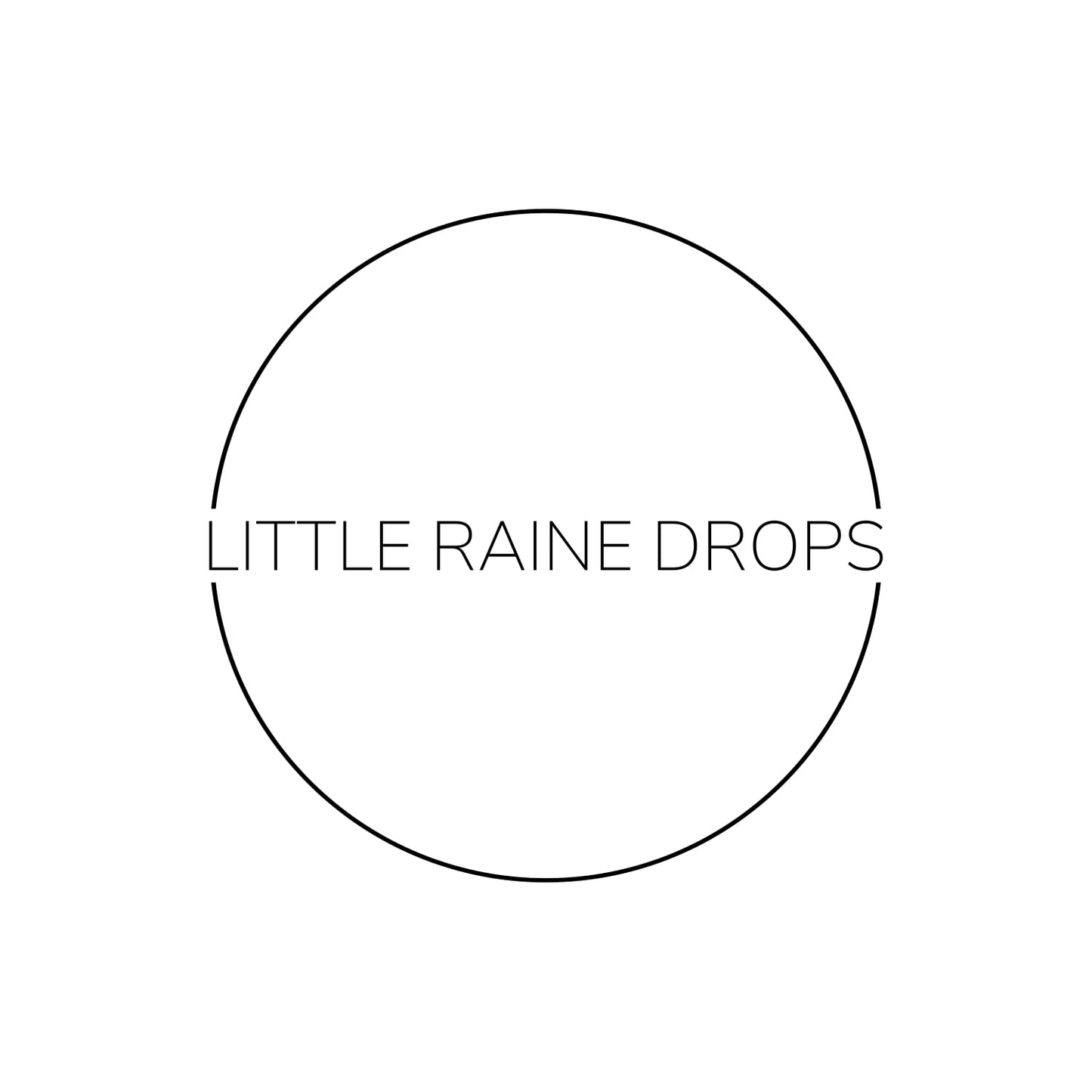 Little Raine Drops logo – Irish personalised babywear and keepsake brand.