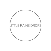Little Raine Drops logo – Irish personalised babywear and keepsake brand.
